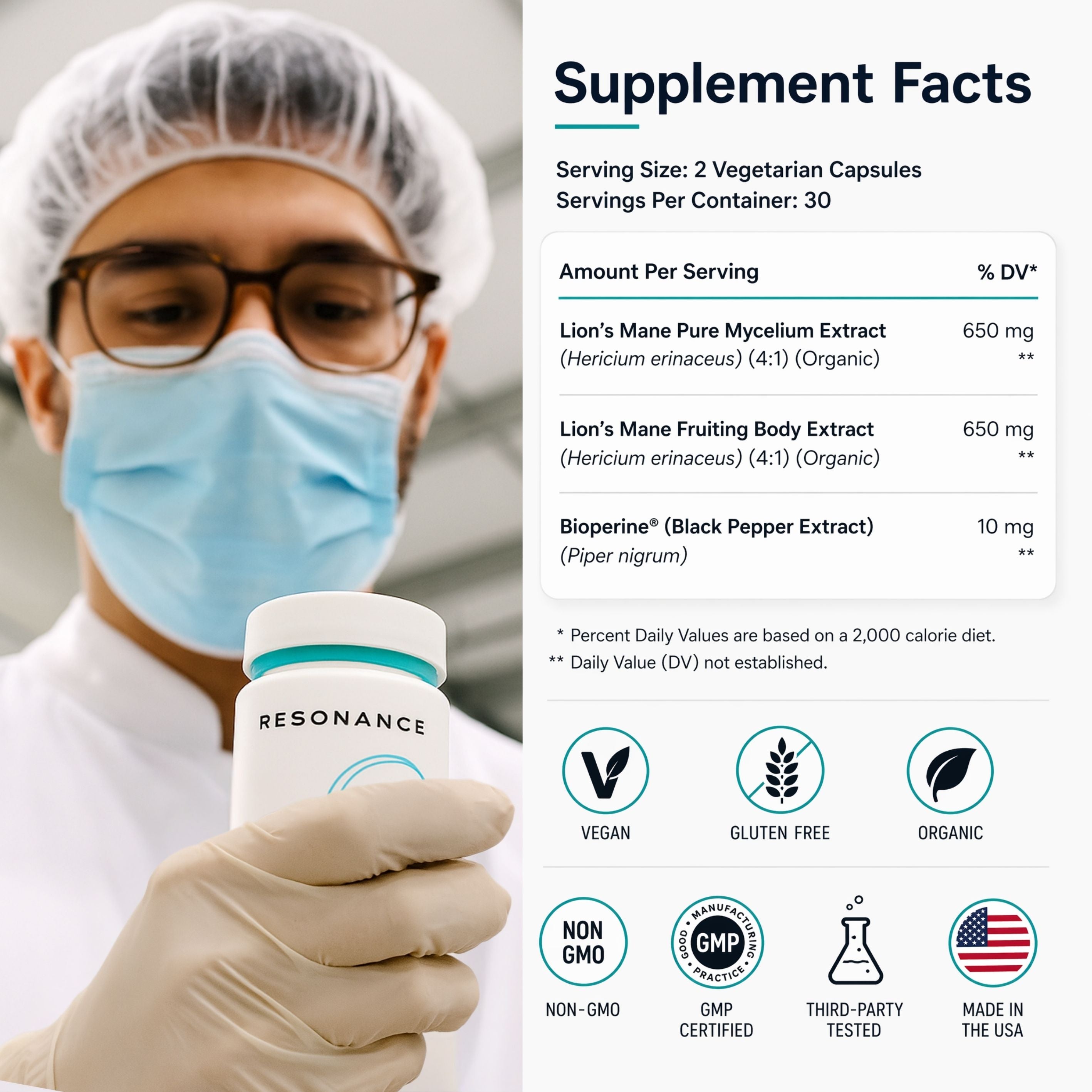 Lion's Mane 01™ - Fruiting Body & Pure Mycelium