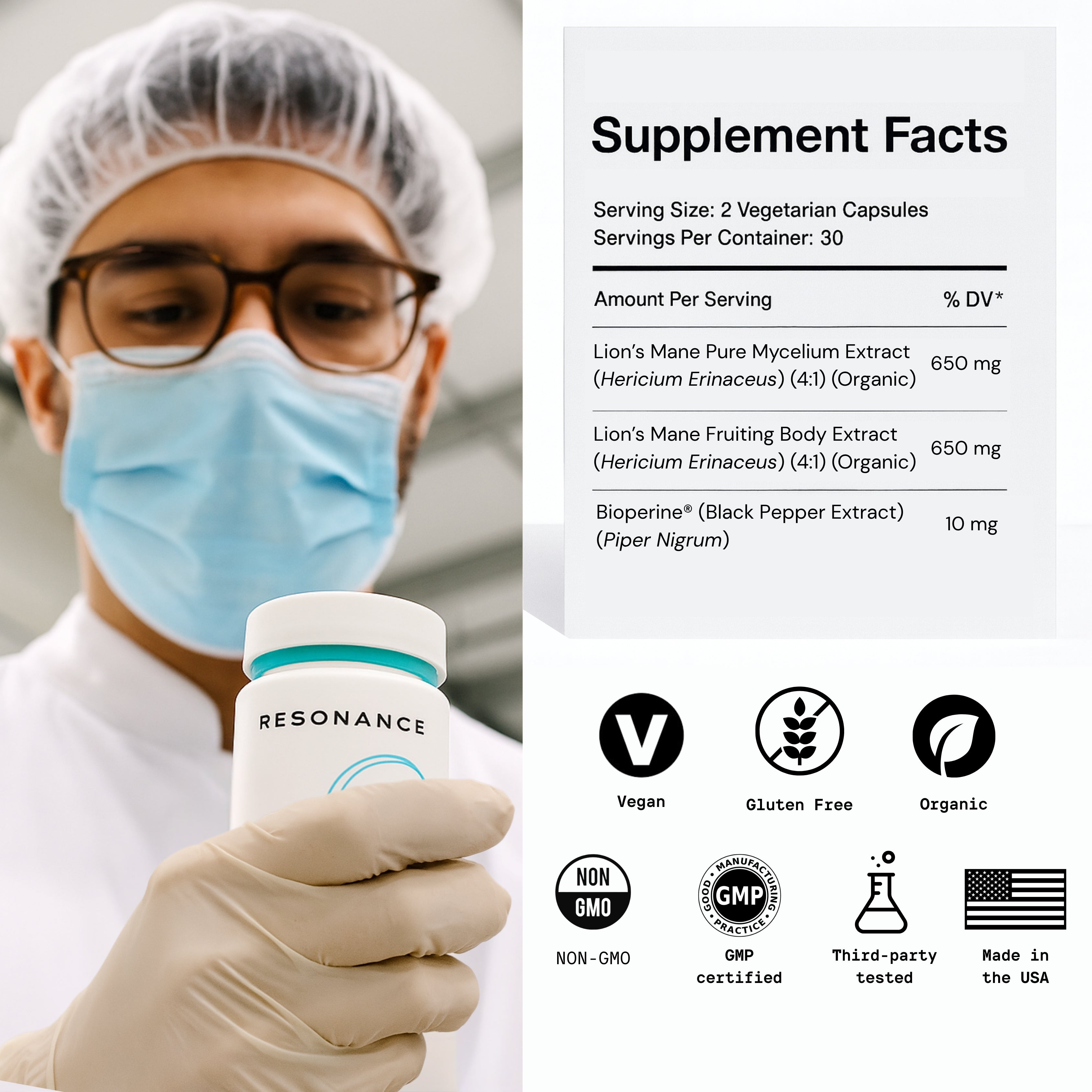 Lion's Mane 01™ - Premium Formula for Brain Longevity