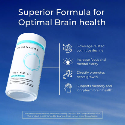 Lion's Mane 01™ - Premium Formula for Brain Longevity