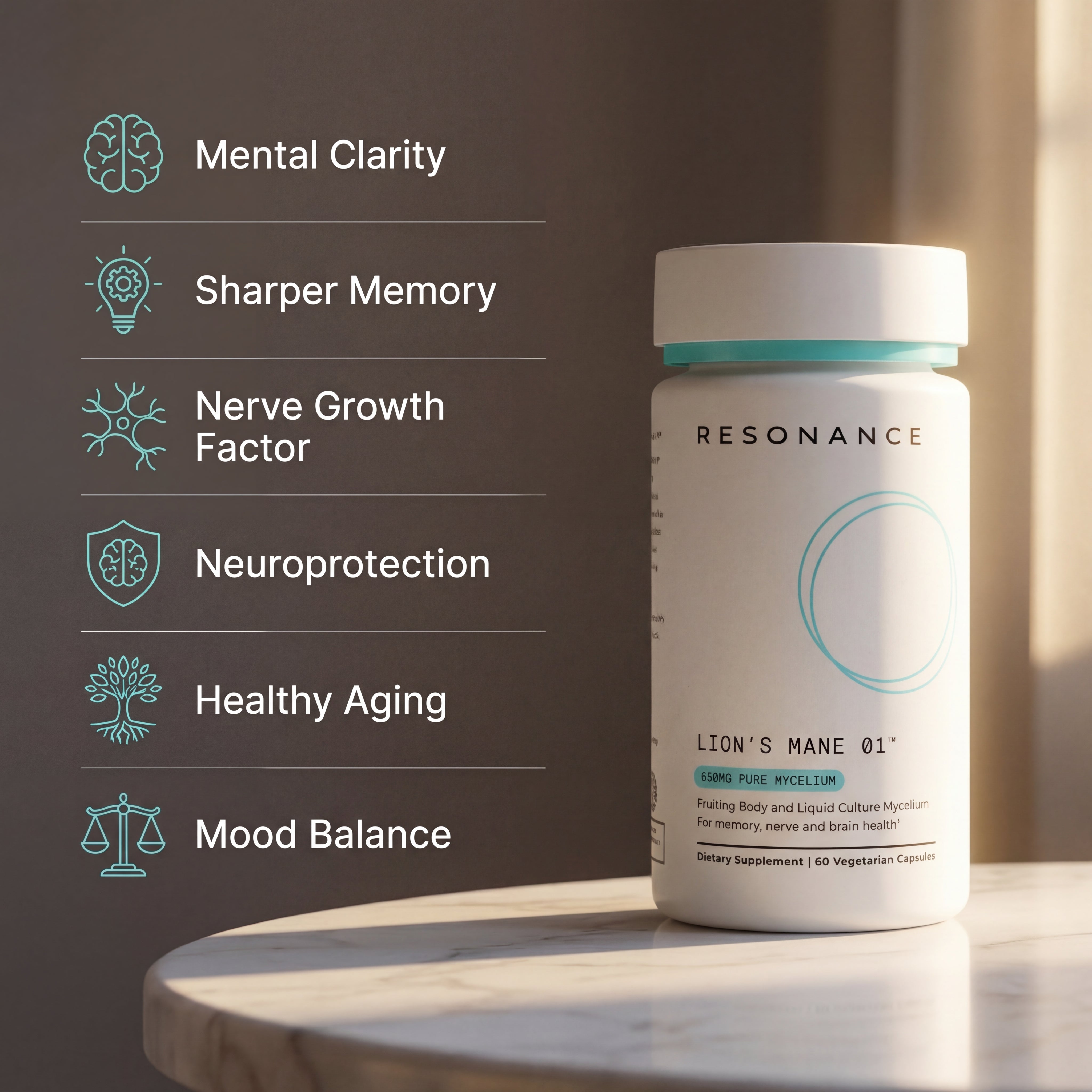 Lion's Mane 01™ - Fruiting Body & Pure Mycelium